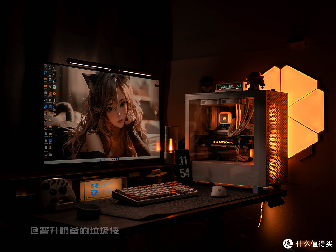买风扇机箱半买半送,贼船白色主题装机,七彩虹B650+索泰RTX4060Ti+海盗船3000D