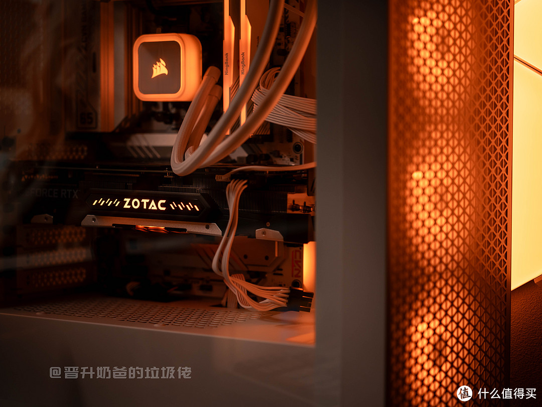 买风扇机箱半买半送,贼船白色主题装机,七彩虹B650+索泰RTX4060Ti+海盗船3000D
