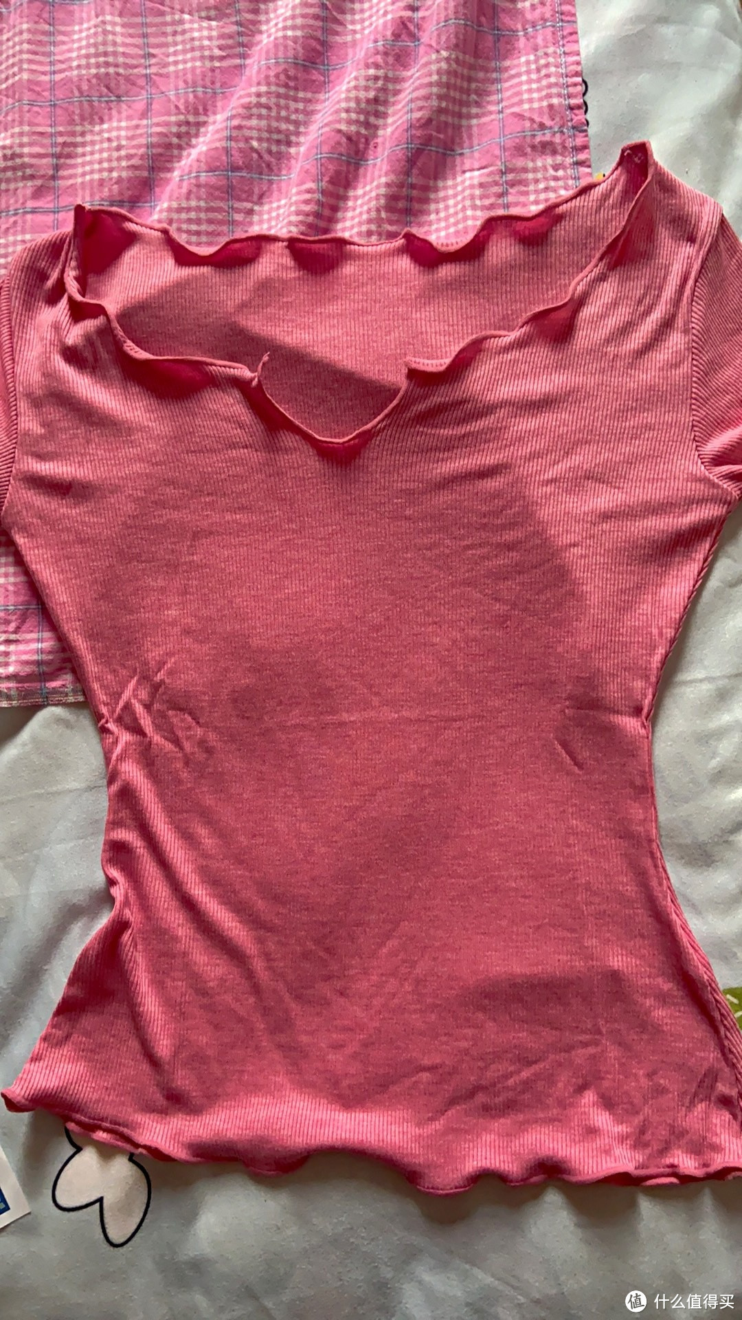 夏季瑜伽服上衣女V领弹力紧身T恤女性感网红短袖速干跑步健身衣