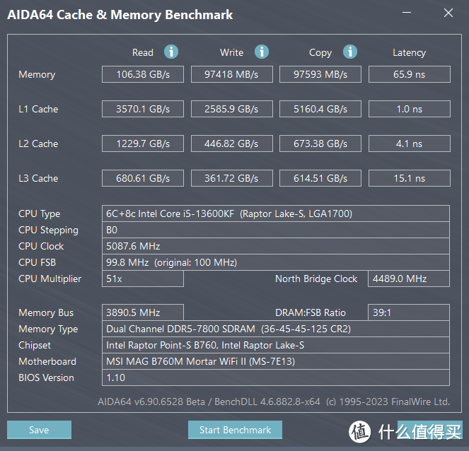 内存7800Mhz+成为常态？微星B760M MORTAR WIFI II主板实测：双十一装机必选D5主板