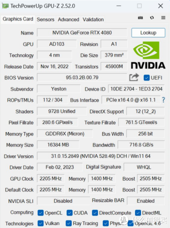 盈通 RTX 4080 樱瞳水着,评测:显卡中的“樱瞳女神”,颜值与性能兼备!