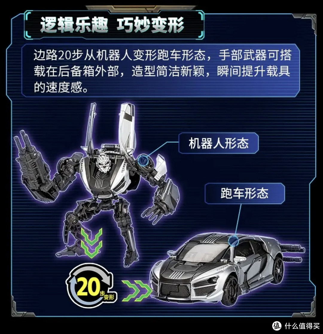 ￼￼变形金刚（TRANSFORMERS）儿童男孩玩具机器模型手办电影同款SS88加强级边路F3472￼￼