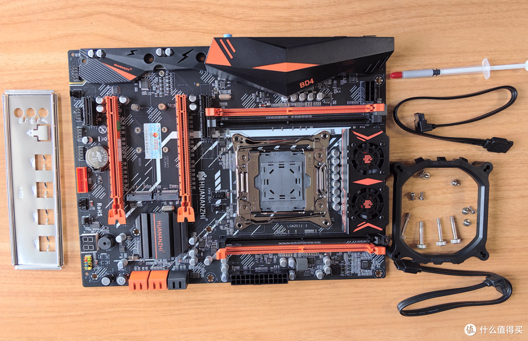 x99-bd4主板,基于采用intel b85芯片组魔改,支持lga2011-v3处理器接口