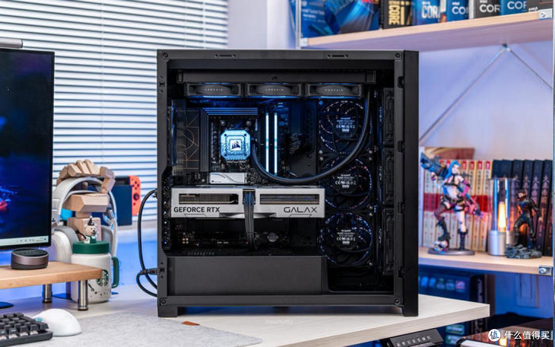 幽静之蓝——ProArt X670E + 影驰4070TI +海盗船5000D AIRFLOW 装机展示