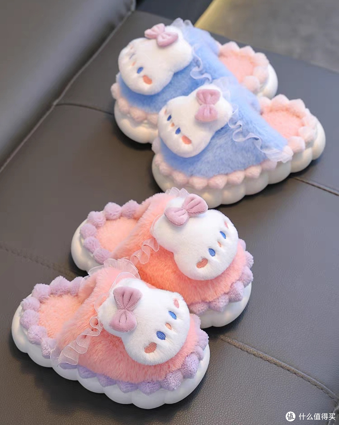 冬季儿童棉拖鞋女童保暖加绒亲子包跟婴幼儿1-3岁2宝宝毛毛棉拖鞋