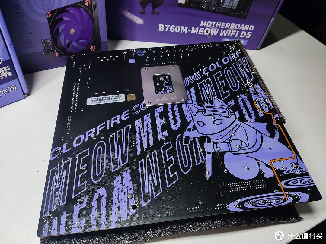 疾风来袭,喵星特工带你揭秘暗夜紫影下的强大性能——七彩虹B760M-MEOW暗影紫装机