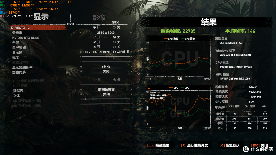 14900K+4080次旗舰，2K光追游戏效果如何？
