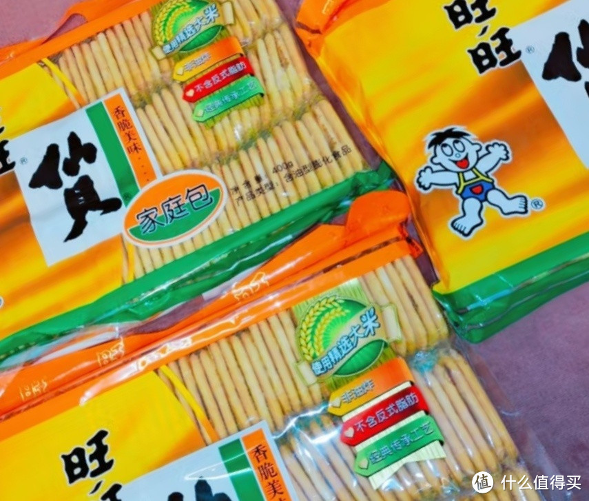 旺旺 仙贝 零食膨化食品饼干糕点  家庭装 400g