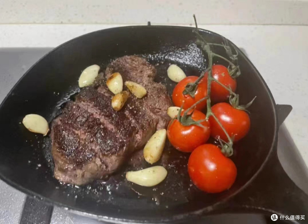买点牛排放着