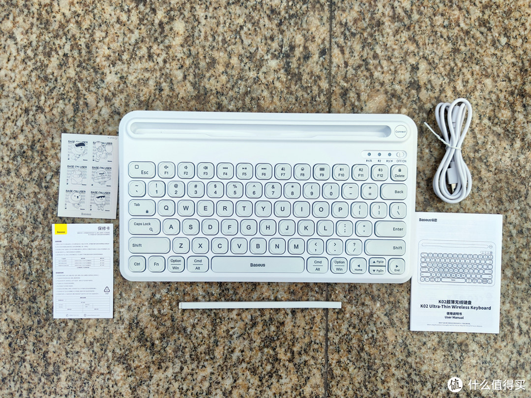 Ipad平板的必备伴侣，工作学习的得力助手——倍思K02超薄三模无线键盘使用报告