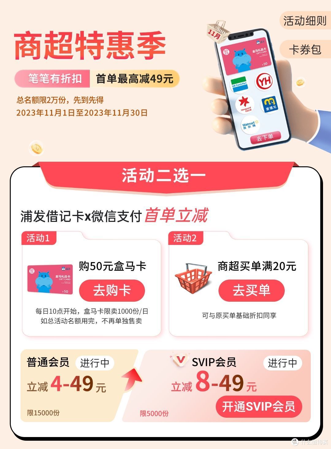 人人领支付宝7元红包，1分骑单车，饿了么免单开启，商超20-8和10元红包