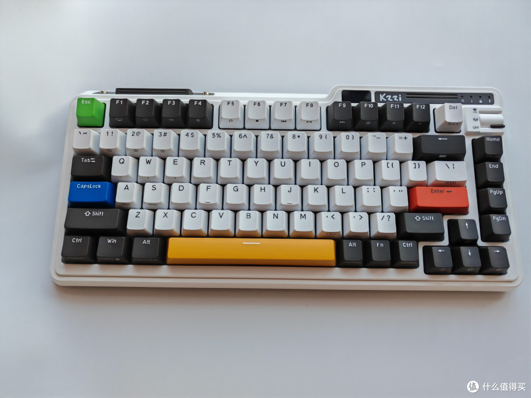 kzzi珂芝k75烈焰紫三模无线机械键盘:打造极致静音体验!