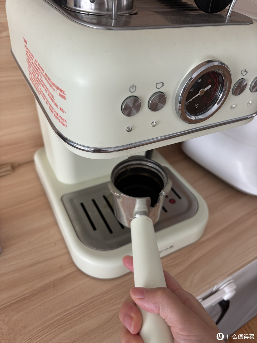 小熊（Bear）咖啡机家用意式泵压式20Bar高压喷射可打奶泡1.2升大容量 咖啡粉/咖啡胶囊