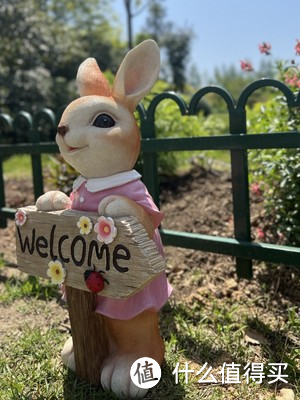 "🐰可爱兔子草坪摆件，为你的花园增添一份温馨"