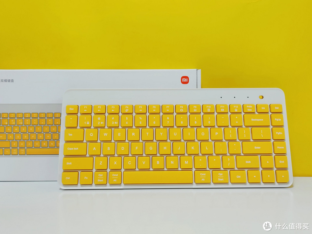 小米新品便携键盘，漂亮的配色＋双模连接，是移动办公好帮手