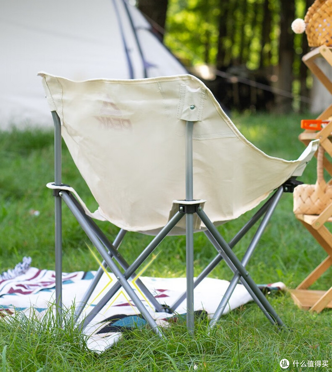 仅限3天 限时40元 匹克户外折叠椅 月亮椅 公园写生椅休闲钓鱼露营野营游玩椅子