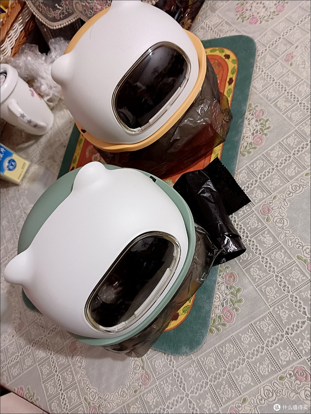 看我可爱的桌面垃圾桶!