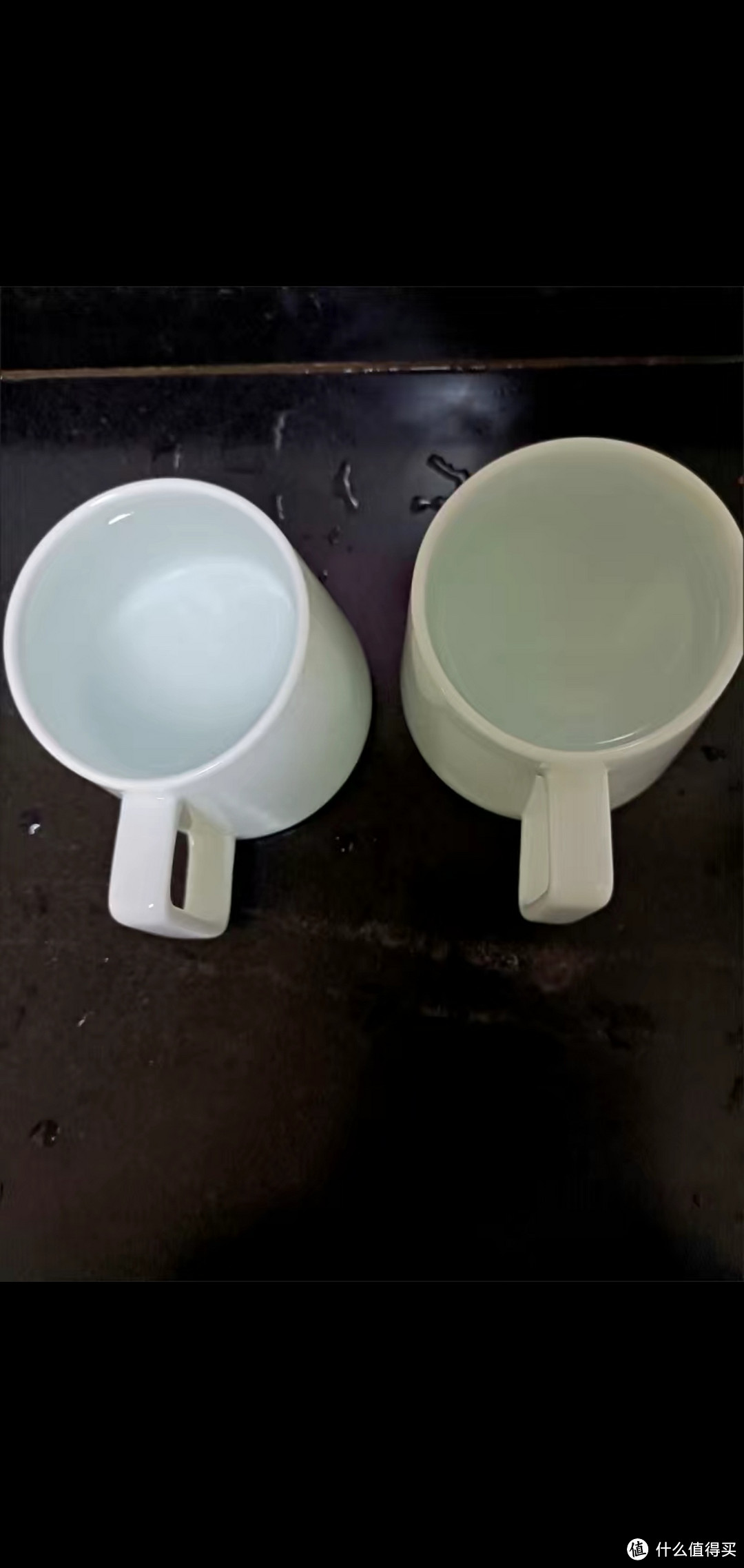 白淡蓝陶瓷水杯：一杯时光静好，简约使用，茶色暖融，美观实用