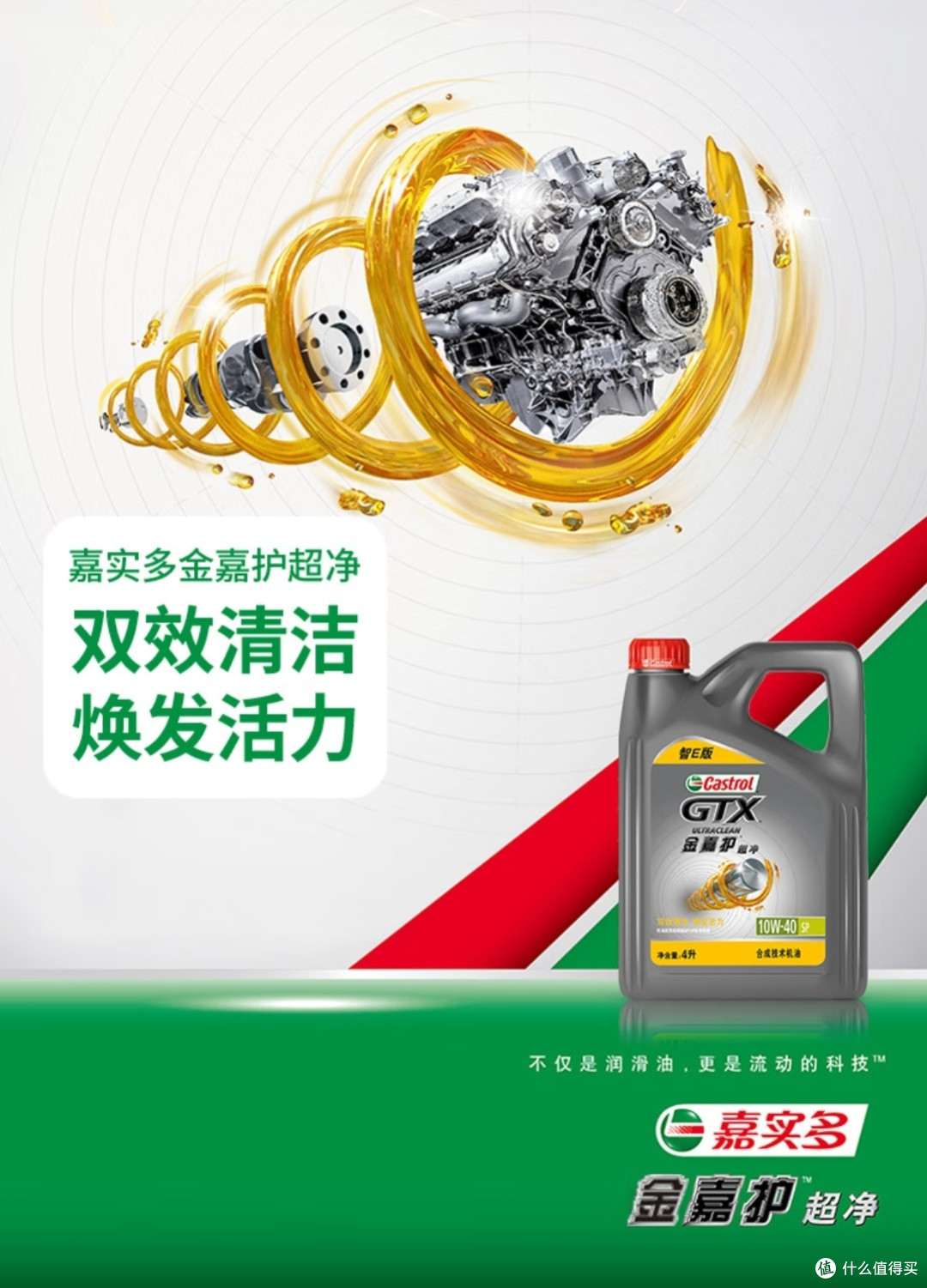 嘉实多(Castrol)金嘉护智E版合成技术机油——汽车保养的高级选择