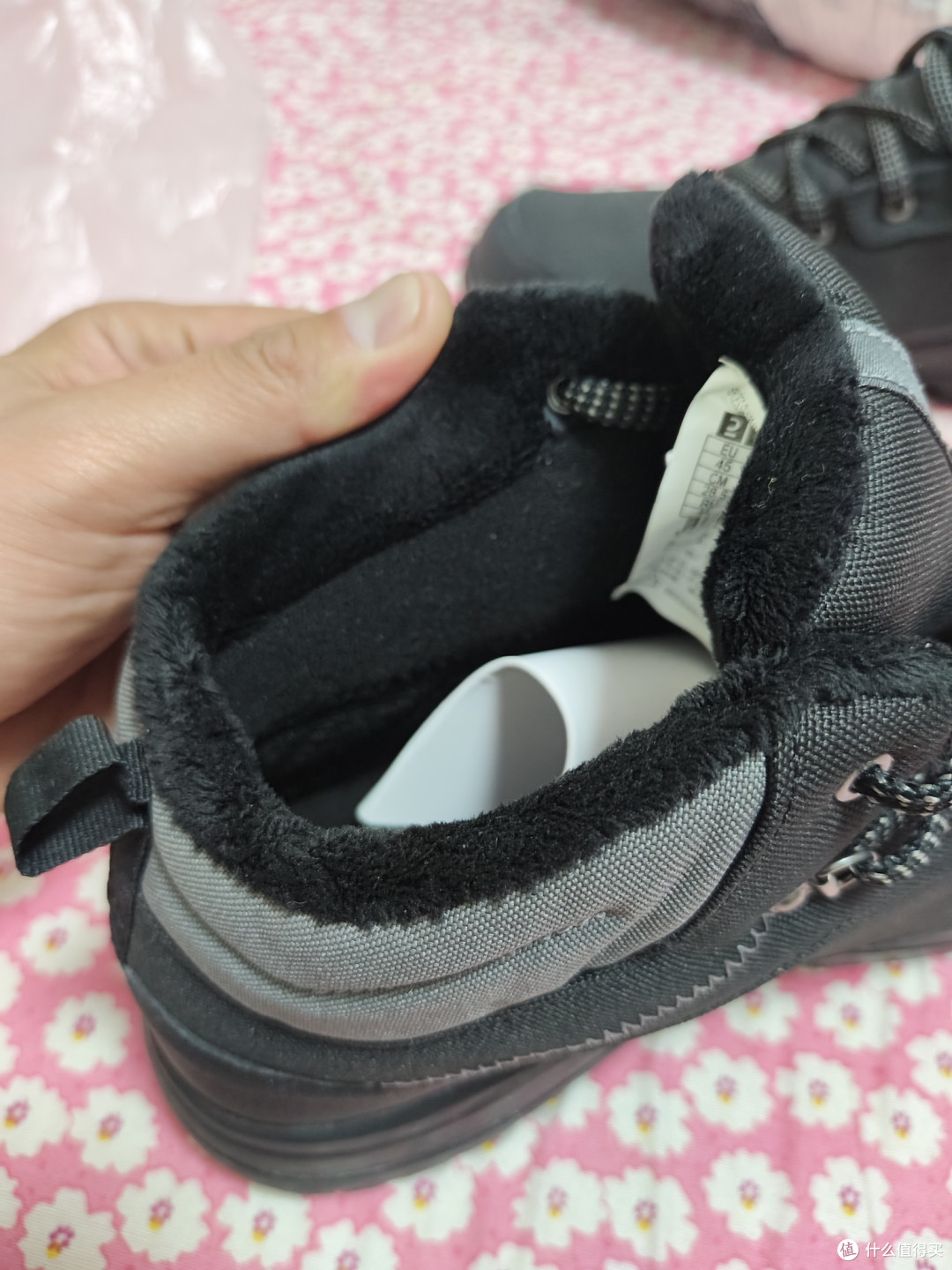 双11购后晒之迪卡侬雪地棉鞋
