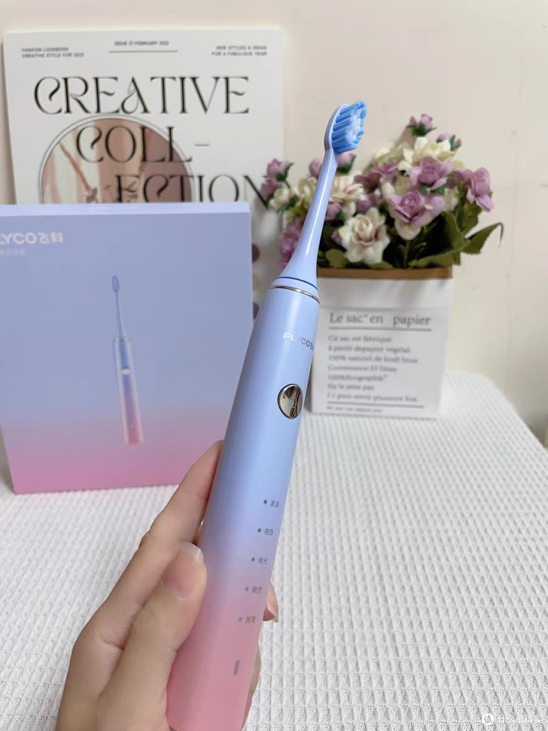 双11买的飞科电动牙刷