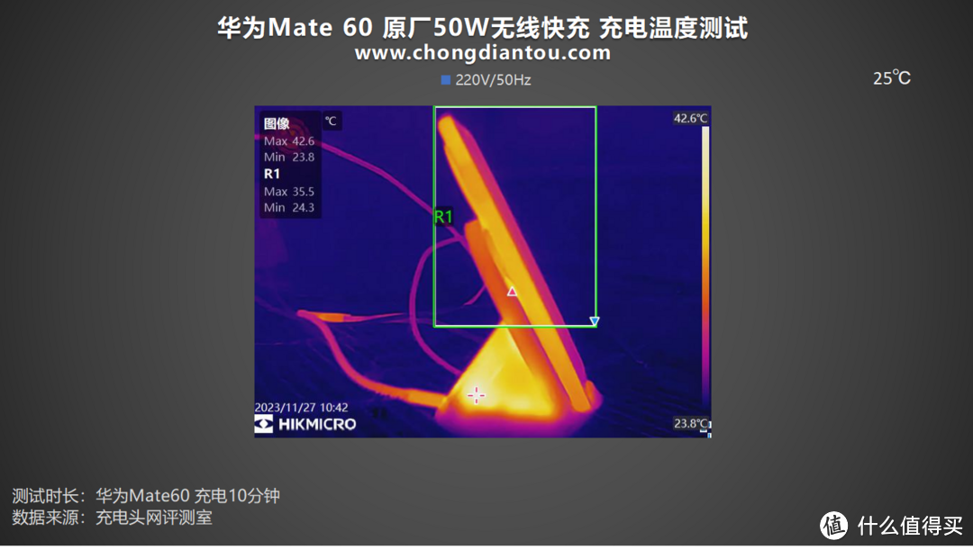 50W无线快充，1小时满电更低温，华为 Mate 60 无线充电测试