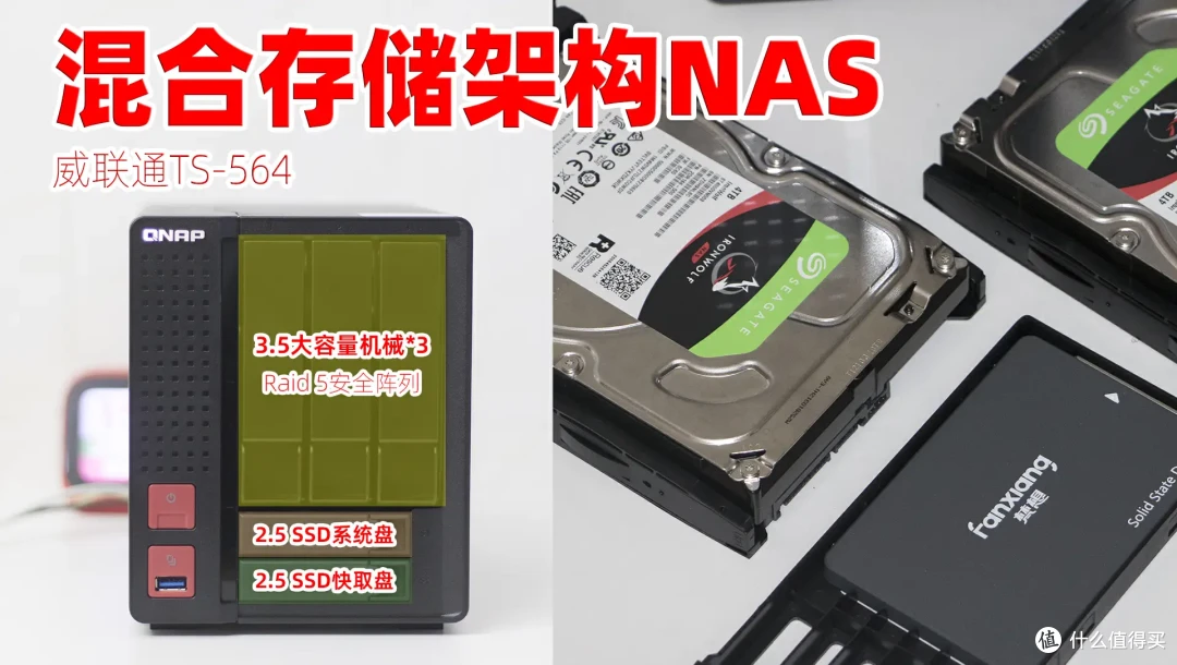 威联通NAS打造家用All in One,实现NAS+软路由OpenWRT+虚拟机+影音服务器,一机多用/威联通TS-564开箱