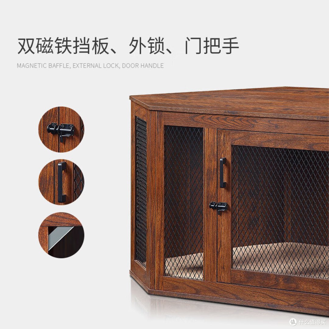 【UNIPAWS多用途木制狗笼:为宠物打造专属角落空间】