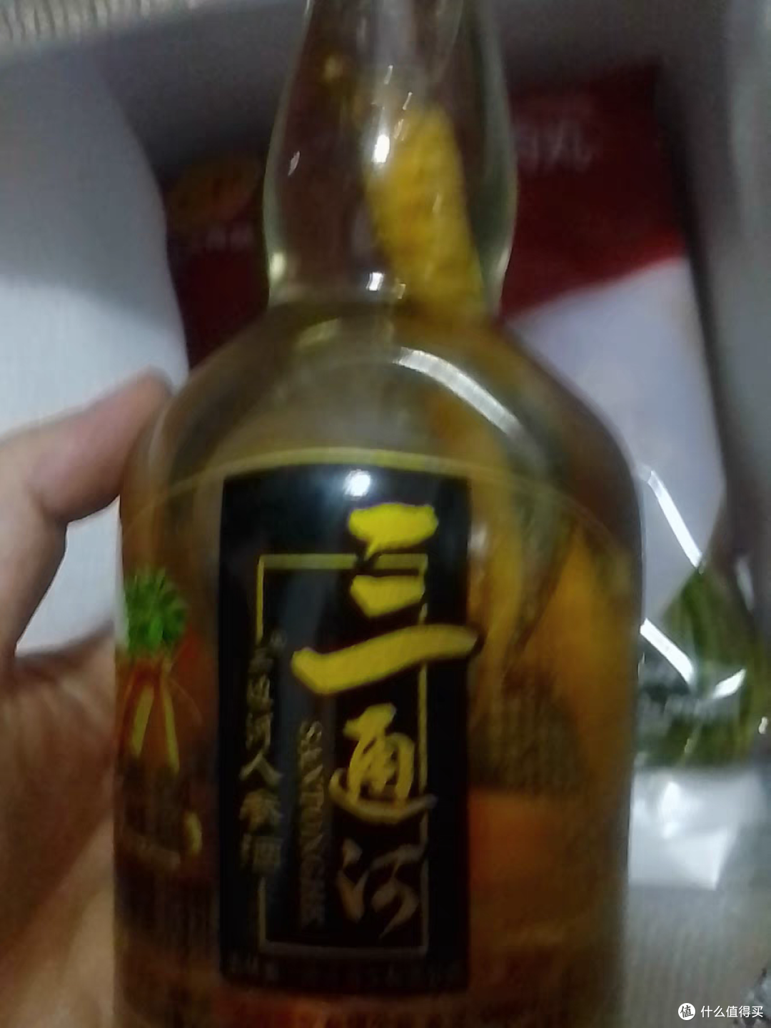 吉林长白山人参酒,450ml玻璃瓶装的醉人魅力