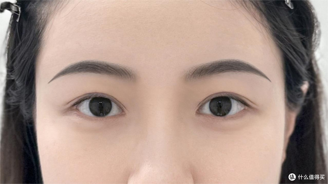 纹眉后