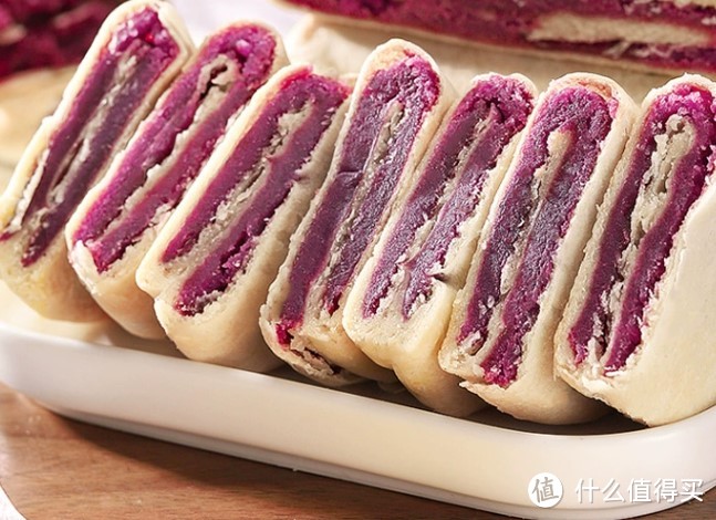 一口三层，甜而不腻的紫薯芋泥饼