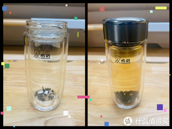 “花果茶”爱好者又添新装备，打工人必备的希诺抗菌玻璃杯分享！