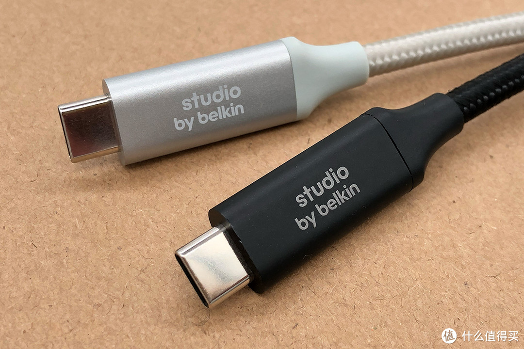 雷电3 20G贝尔金Studio by belkin 双type c 数据线 全功能PD快充线KEVLAR凯夫拉USB3.2 gen1 USB C TO USB C Cable 1.5米 60瓦E-marker一线通