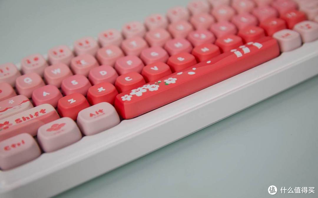 达尔优小方糖系列68键盘樱花之恋，女生的最爱
