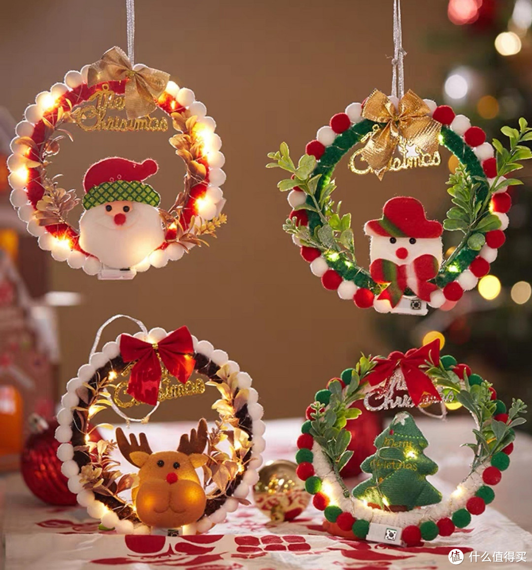 🥳圣诞布置DIY推荐：桌面圣诞树&圣诞花