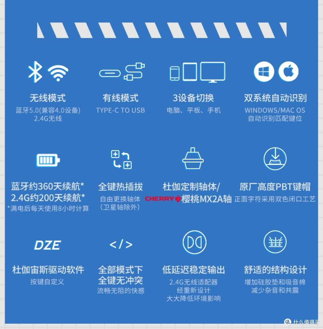 简洁清新又实用,杜伽K620W机械键盘成了家里新宠