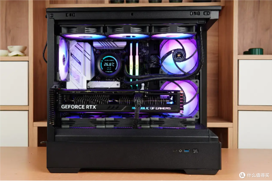 14代酷睿+RTX4070Ti+爱国者冰魄SX360+星璨 岚镜面版机箱装机展示