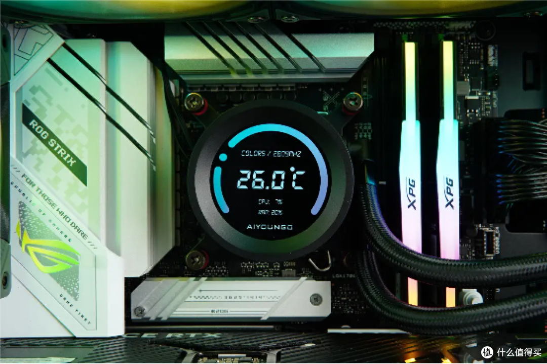 14代酷睿+RTX4070Ti+爱国者冰魄SX360+星璨 岚镜面版机箱装机展示