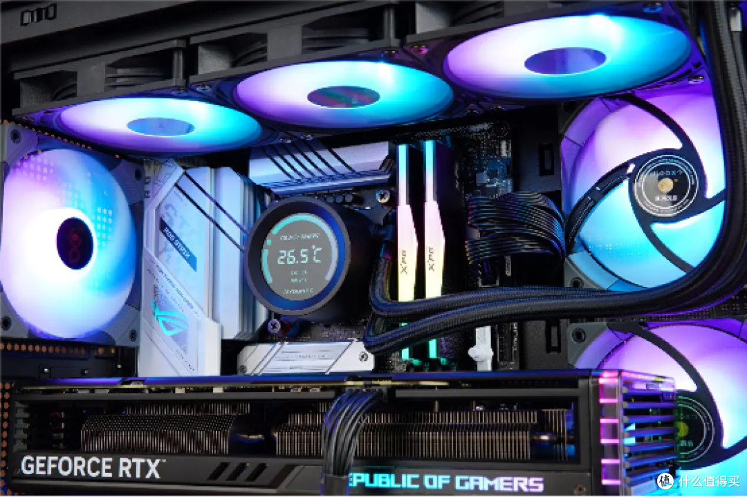 14代酷睿+RTX4070Ti+爱国者冰魄SX360+星璨 岚镜面版机箱装机展示