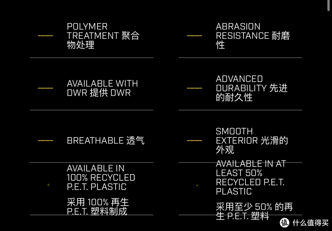 一种专有的表面熔融聚合物，应用于一些Polartec材料，以增加其耐磨性和抗钩性，使其在针织材料中非常耐用。