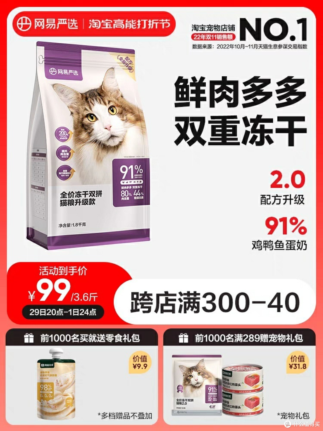 网易严选给我家小猫提供了超多的肉肉。
