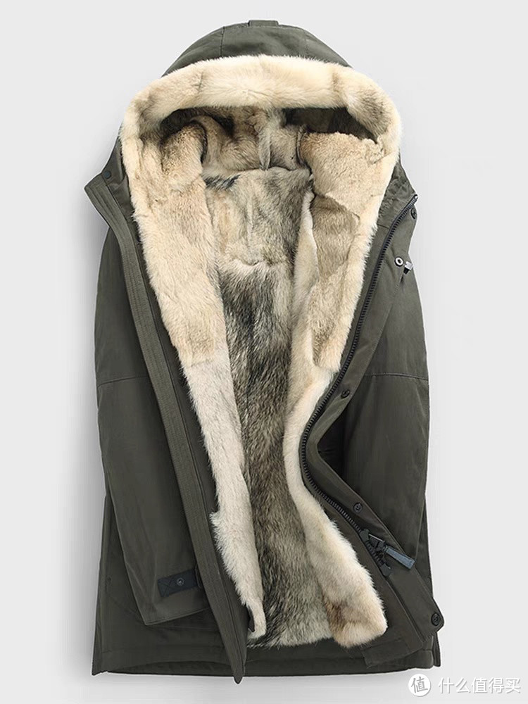 冬季中长款郊狼毛皮草加厚韩版真皮毛一体尼克服外套