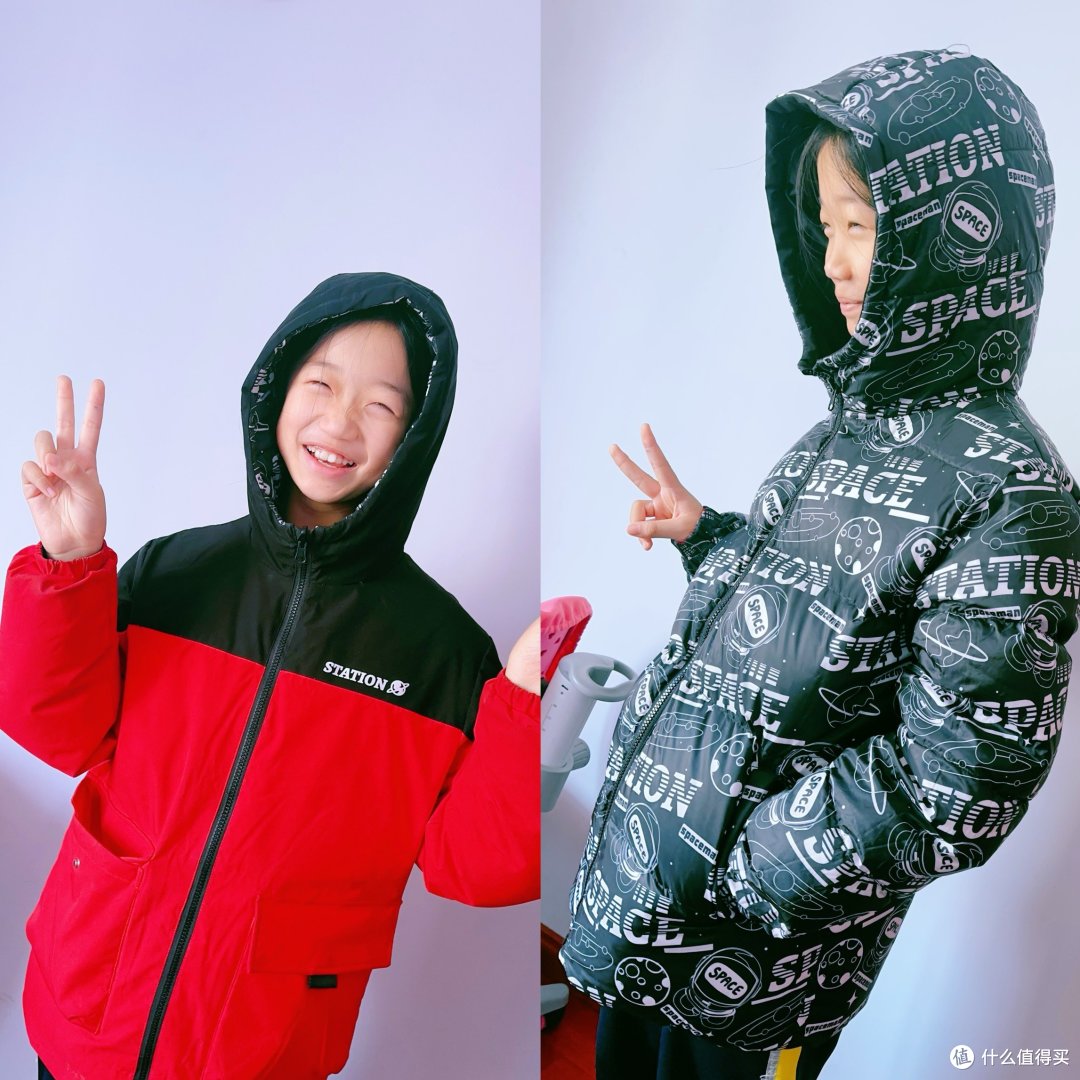 雪中飞双面穿中大童羽绒服