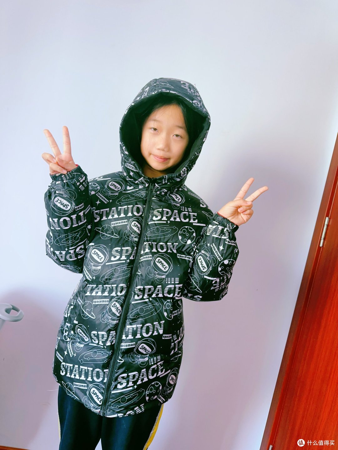 雪中飞双面穿中大童羽绒服