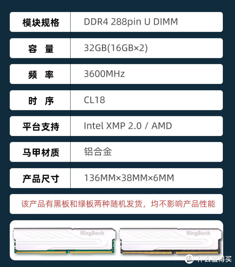 内存崩了！32GB暴跌到305元！金百达DDR4 3600MHz内存条只要305元！