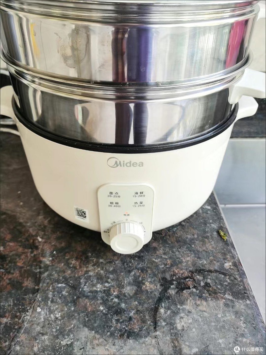 美的(Midea)电蒸锅 电煮锅 电火锅 多用途锅家用蒸包子锅电锅三层13.5L大容量分体式可拆洗MZ-ZGC280
