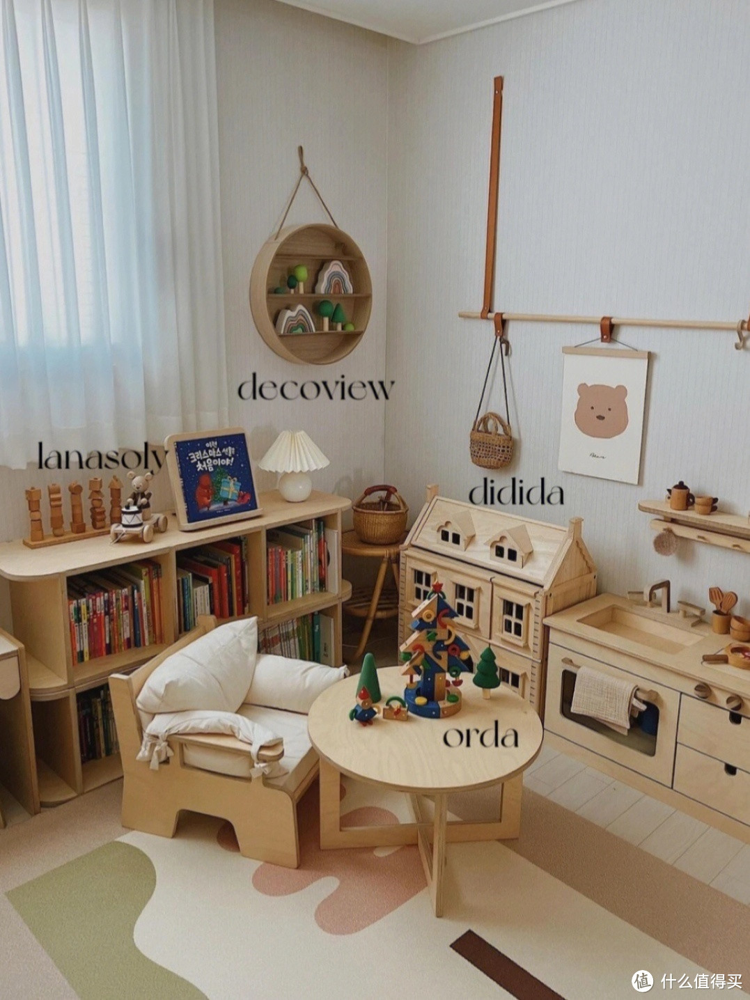 韩系女孩的下午茶儿童房设计分享