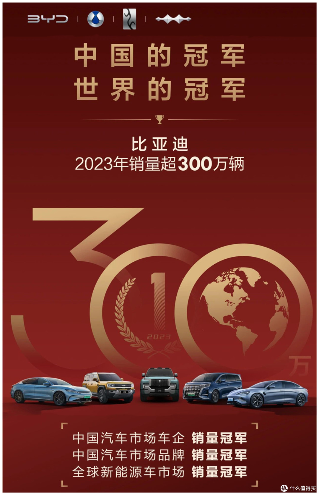 比亚迪2023年销量突破300万辆,国际化、自豪感与高质量发展共融!