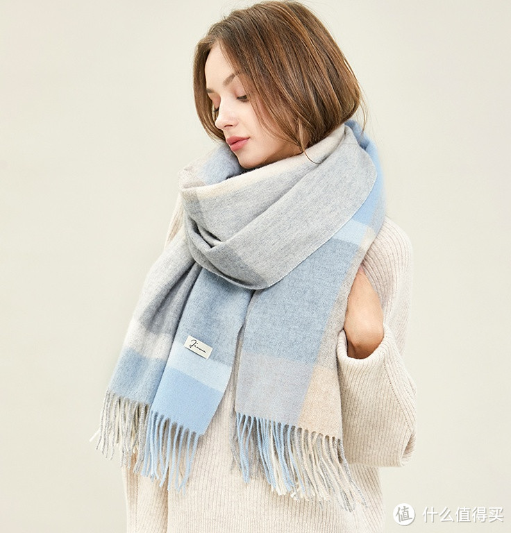 玖慕（JIUMU）纯羊毛围巾 SZ006：100%绵羊毛的暖意与温柔