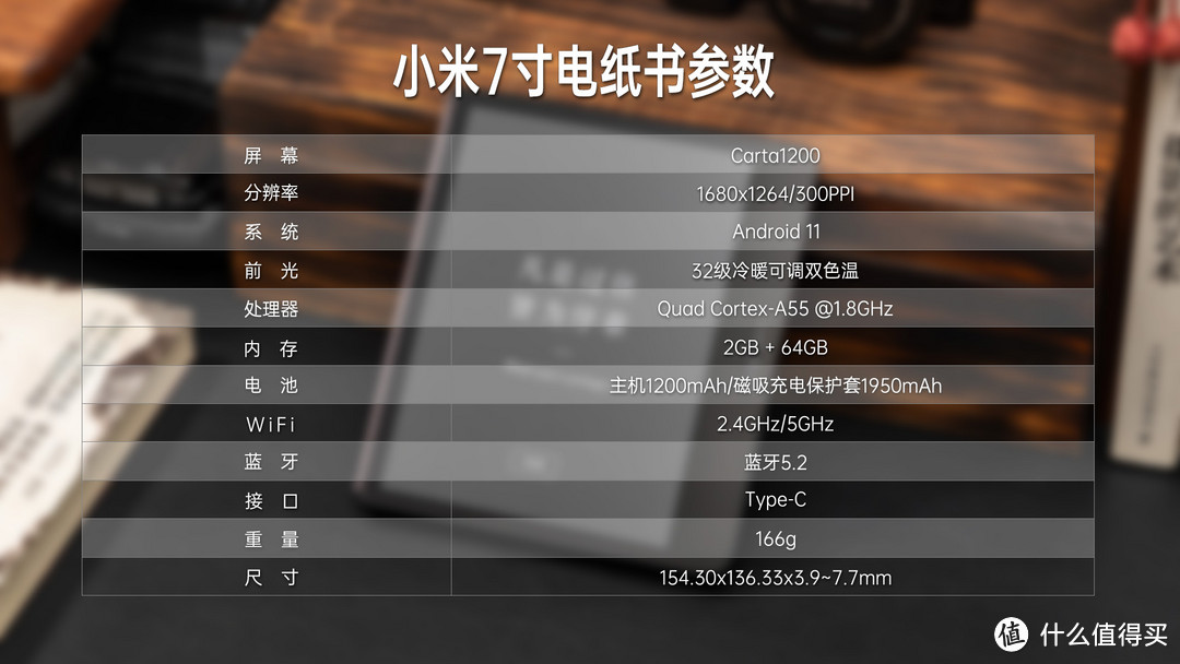 小米电纸书7英寸评测：2+64GB内存，Carta 1200屏幕，自带可充电保护套
